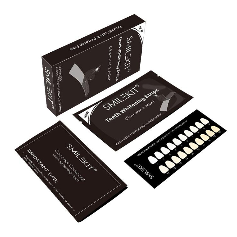 Teeth Whitening Effects - Tiras blanqueadoras de dientes de carbón