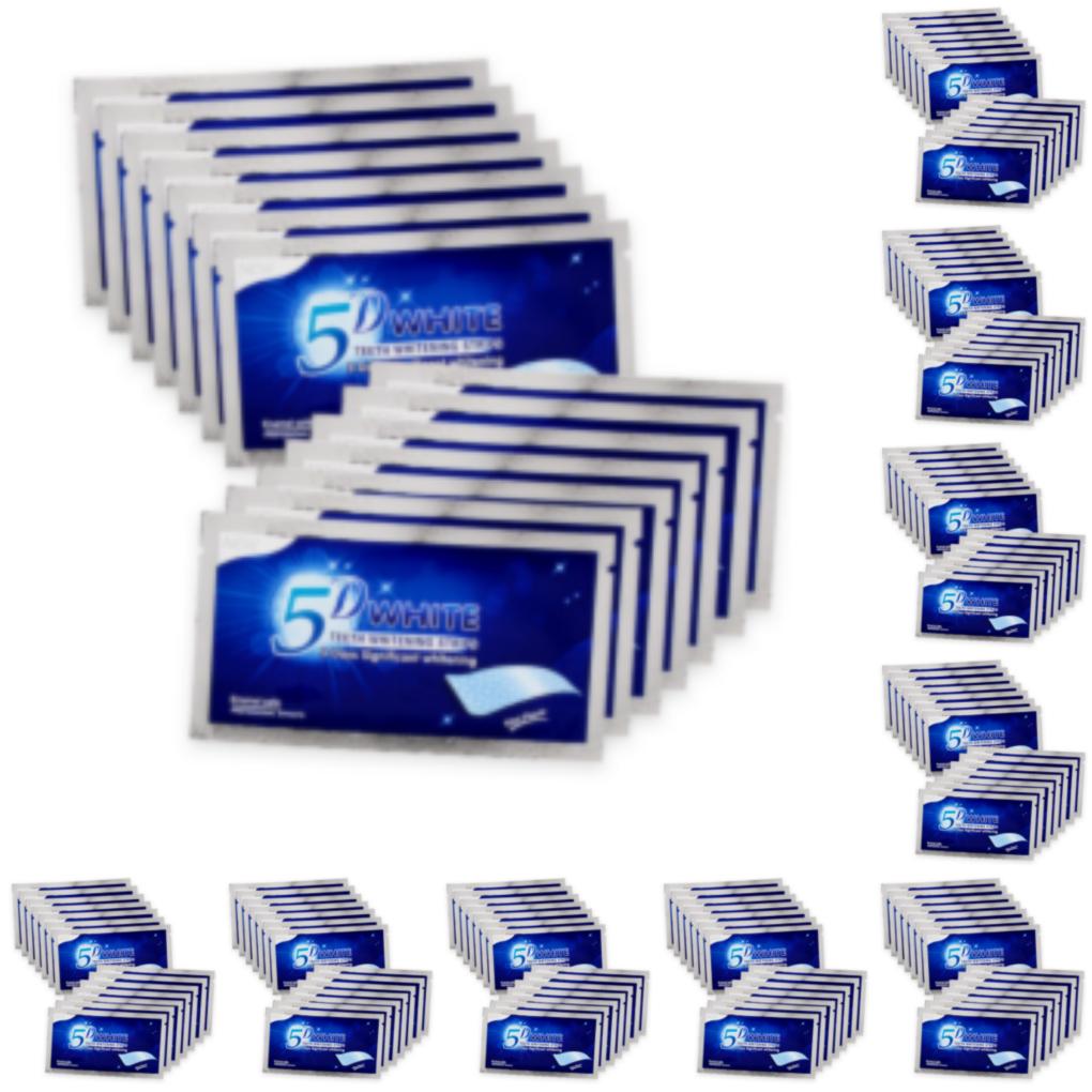 Teeth Whitening Effects - 70/140 pares 5D tiras blanqueadoras de