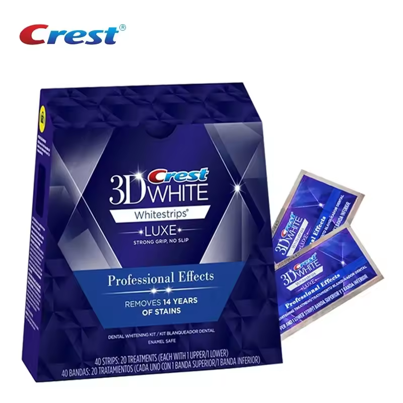 Teeth Whitening Effects - Tiras Blanqueadoras Crest 3D White Luxe,