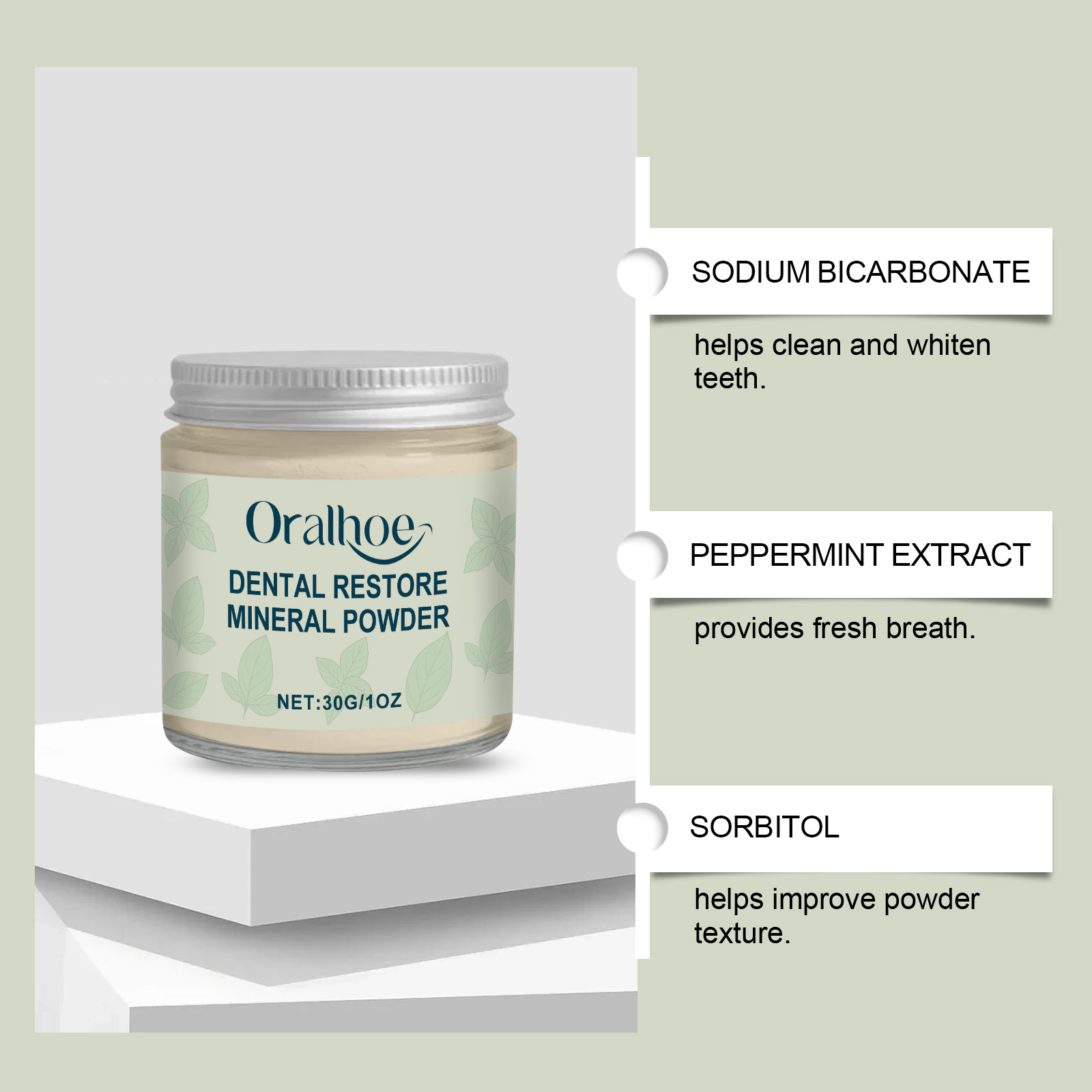 ORALHOE Polvo Dental Restaurad - Teeth Whitening Or Bleaching reseña y precio
