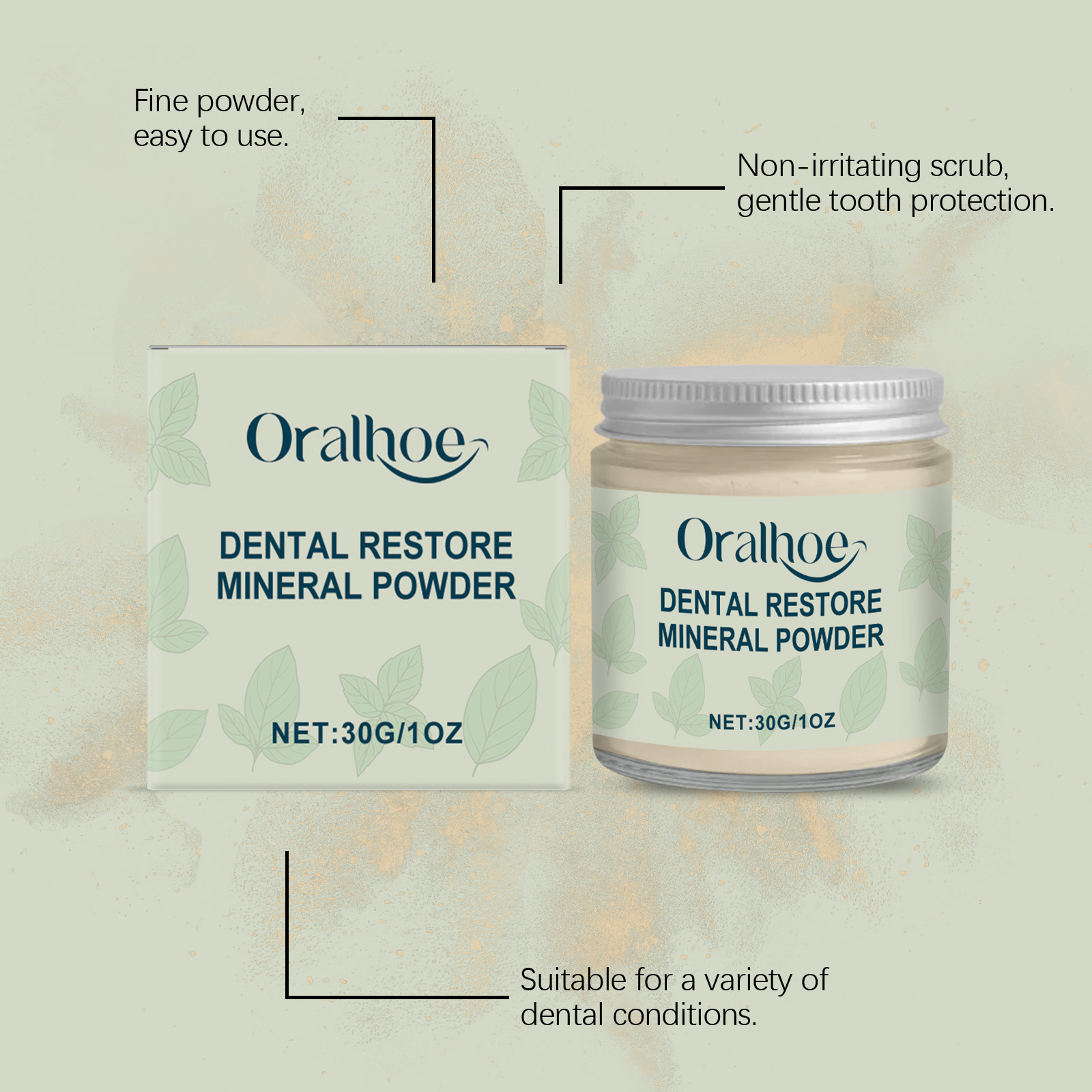 ORALHOE Polvo Dental Restaurad - Teeth Whitening Or Bleaching reseña y precio