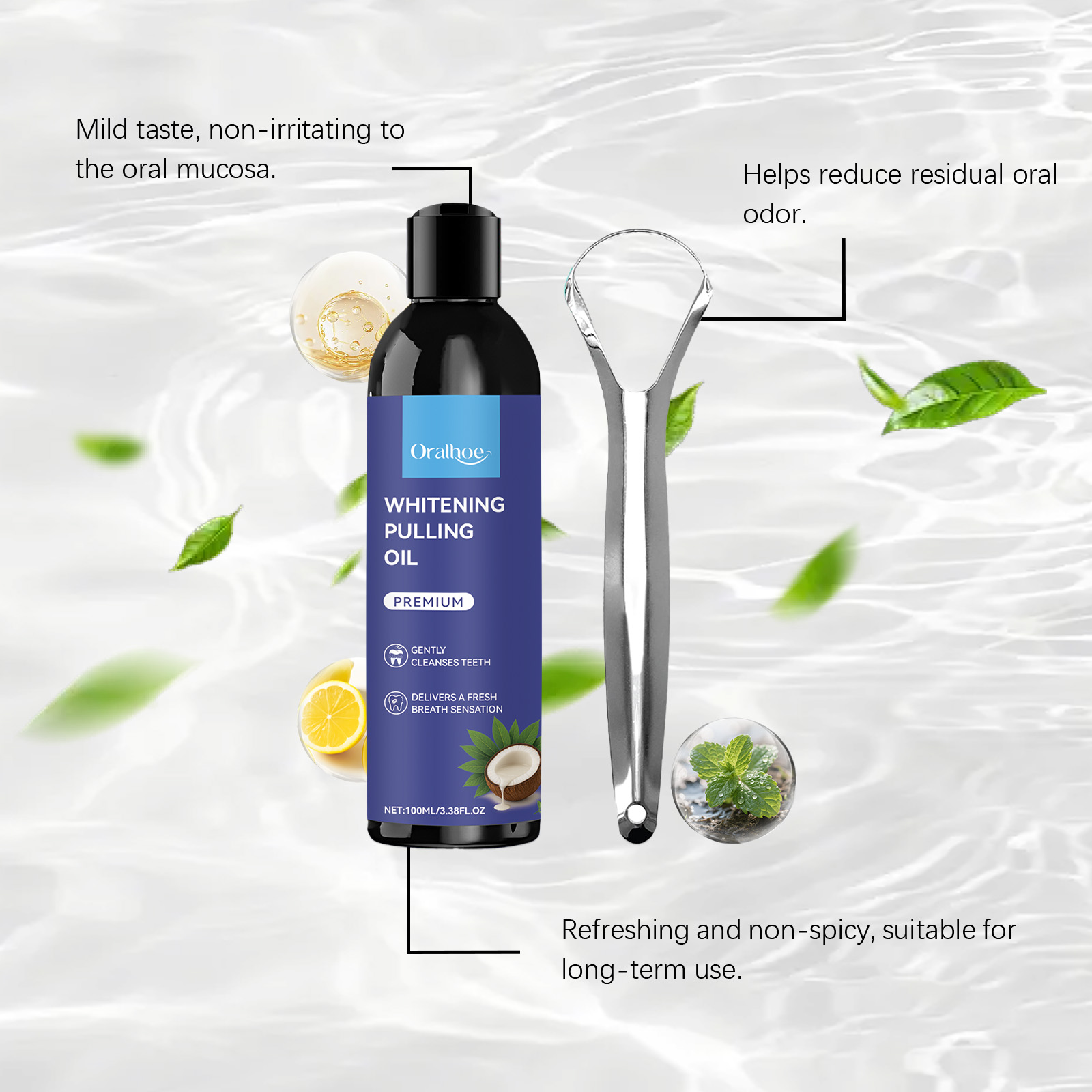Enjuague bucal de aceite de co - Teeth Whitening With Coconut Oil reseña y precio