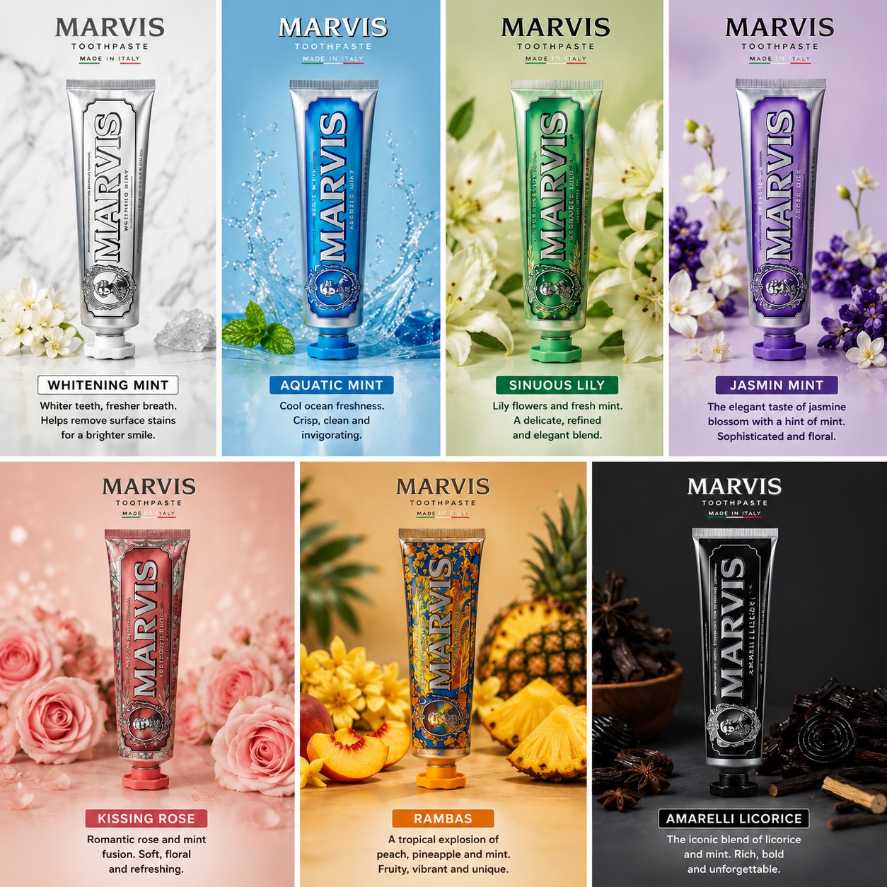 Pasta de Dientes Marvis Mint,  - Teeth Whitening Best reseña y precio